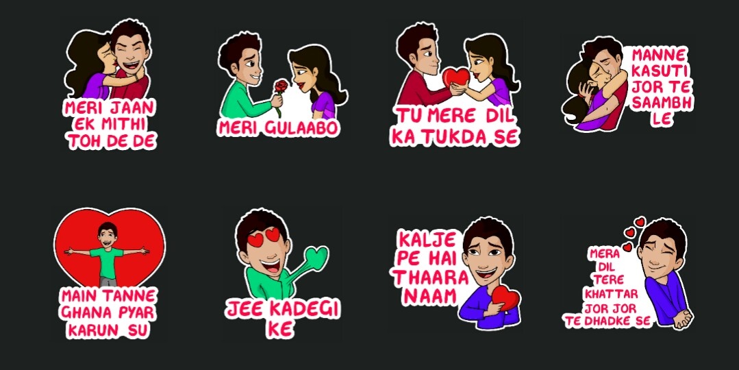 Valentine's Sticker for social meadia