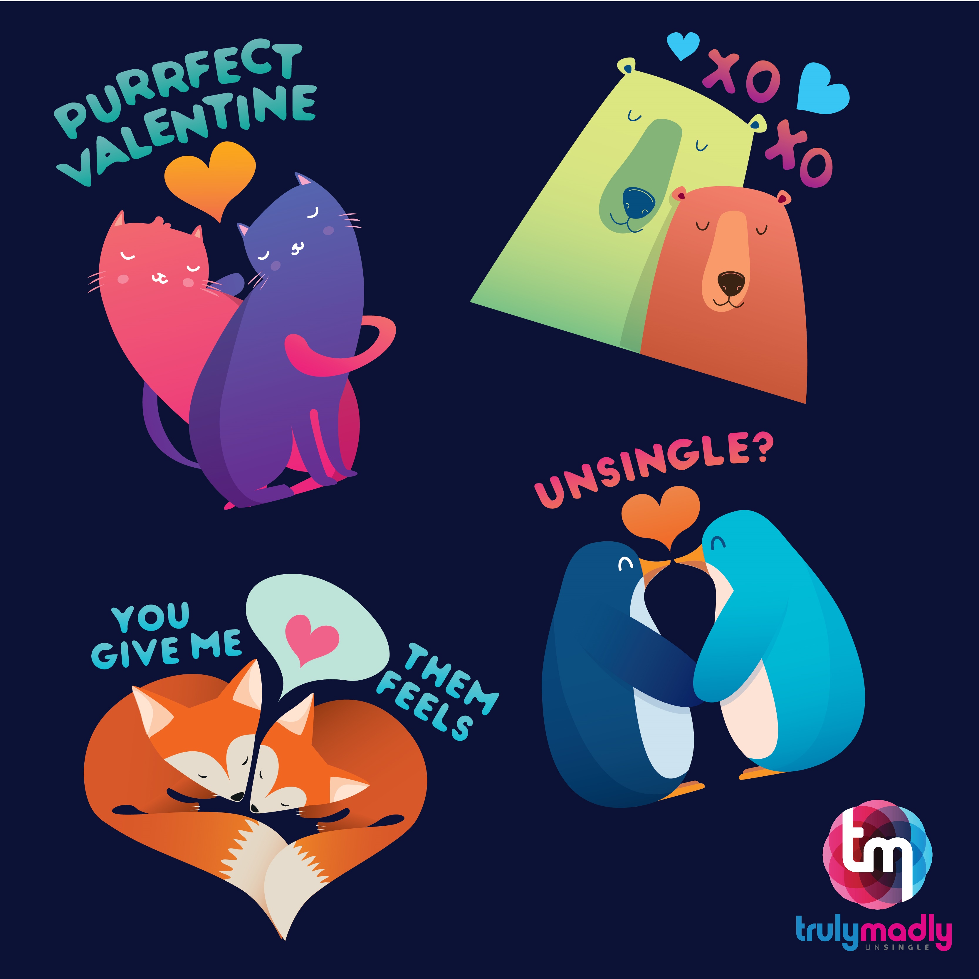 Perfect Valentine's stickers for couples