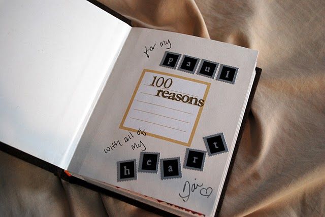 Notebook on 100 Reasons Why I Love You