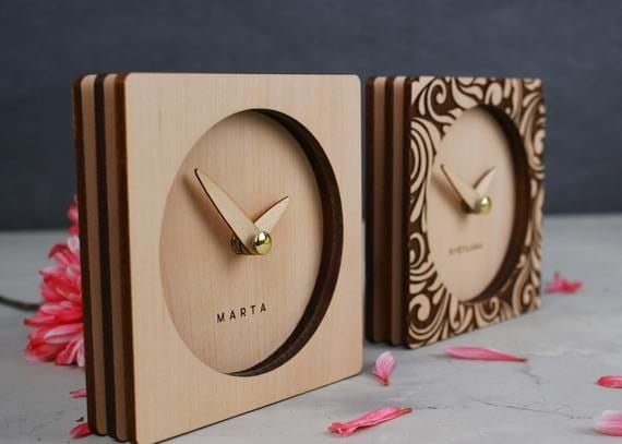 A Personalized Table Clock